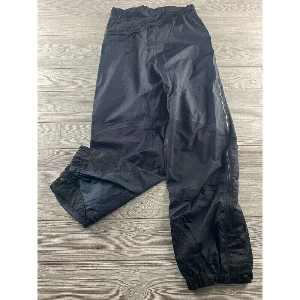 Marmot Pants Women's Large Black Rain Snow Side Zip Elastic Waist Size M